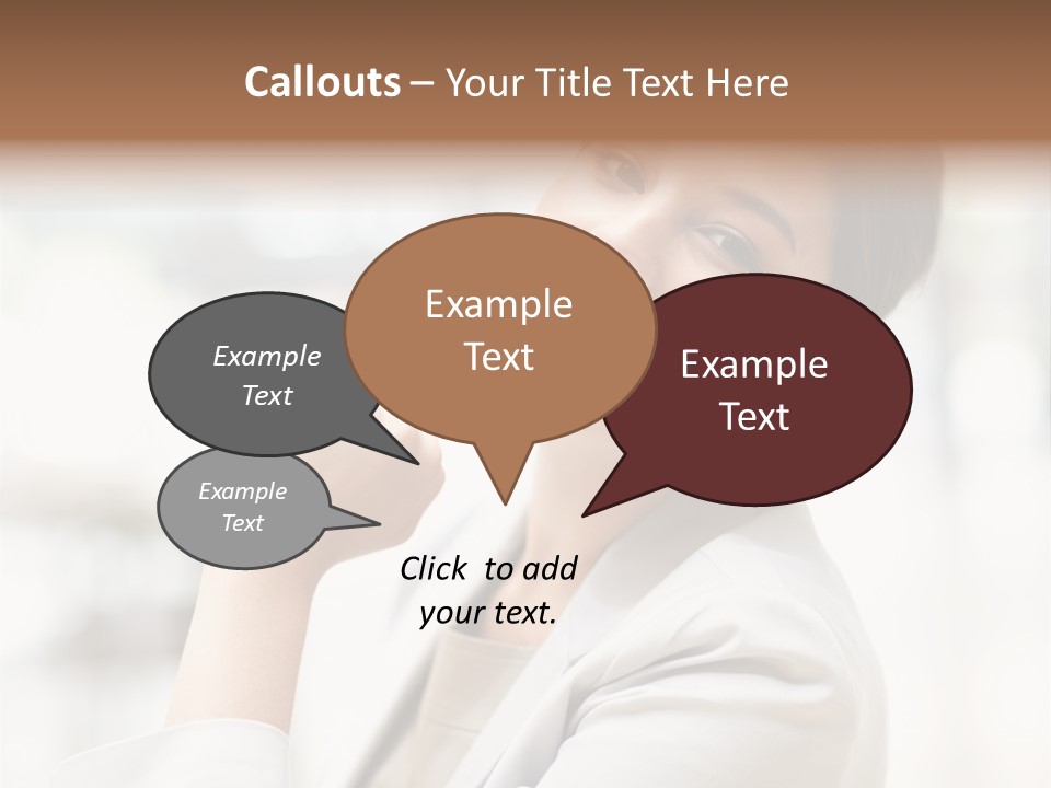 Long Elegance Girl PowerPoint Template