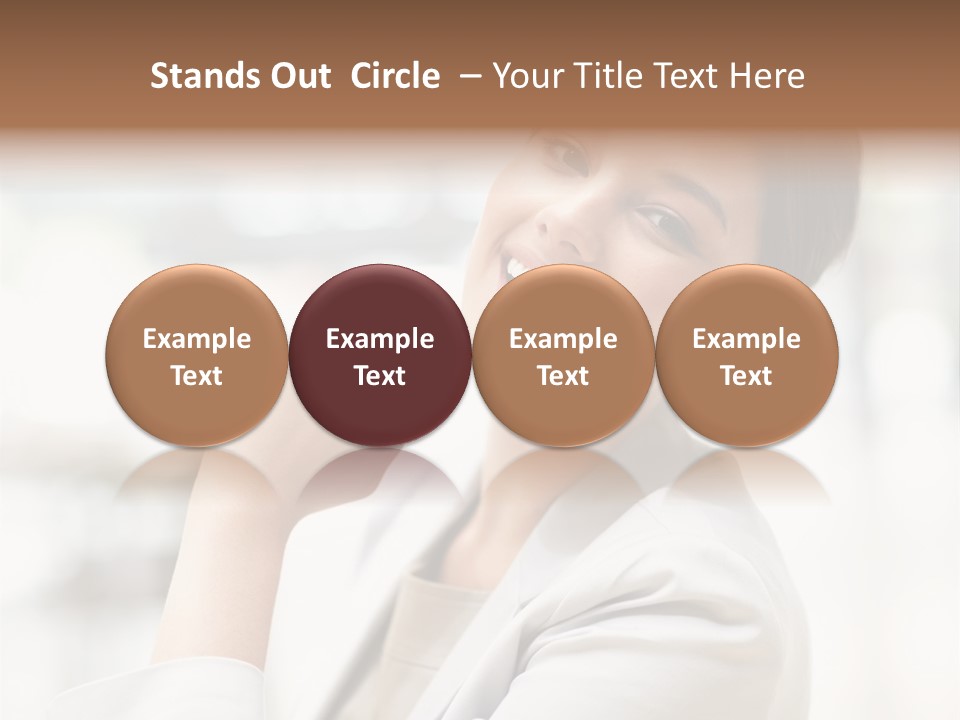 Long Elegance Girl PowerPoint Template