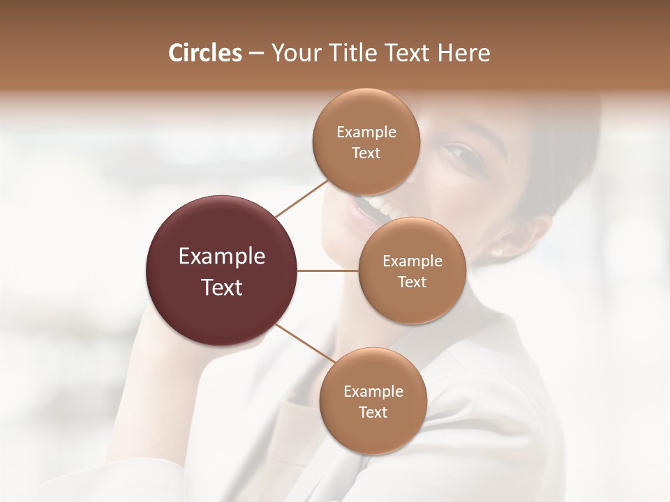 Long Elegance Girl PowerPoint Template