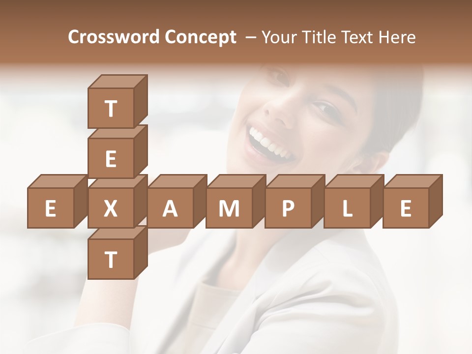 Long Elegance Girl PowerPoint Template