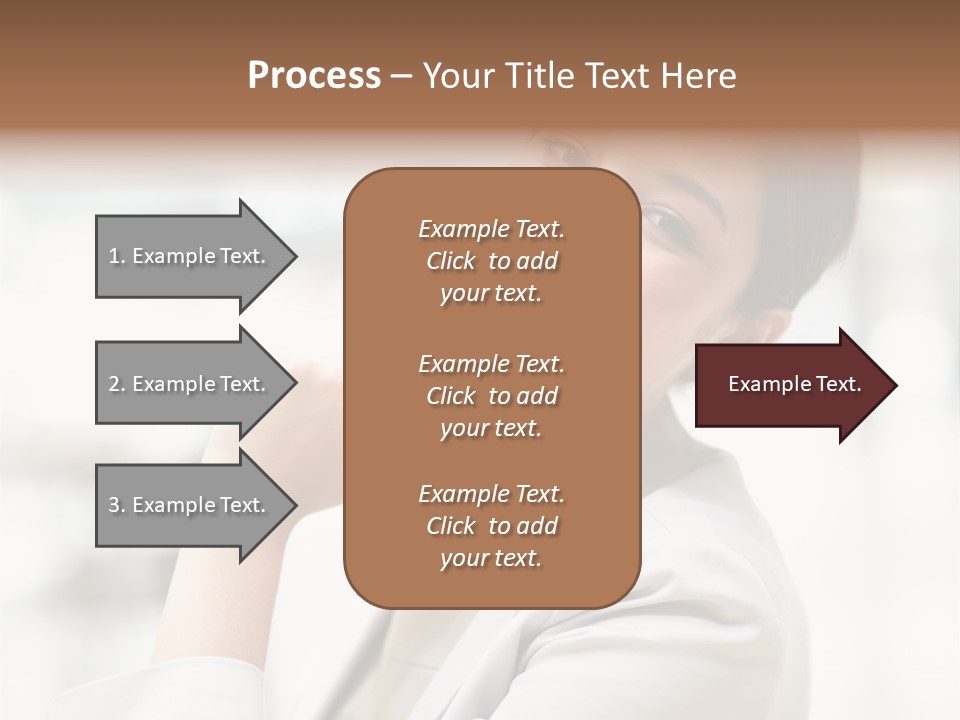 Long Elegance Girl PowerPoint Template