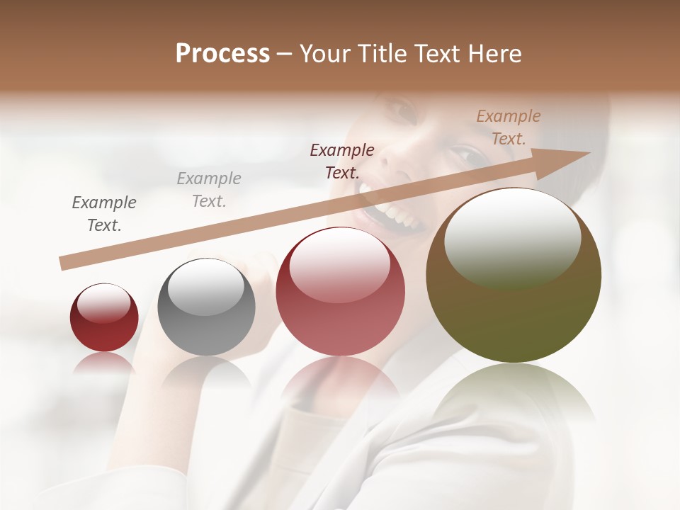 Long Elegance Girl PowerPoint Template