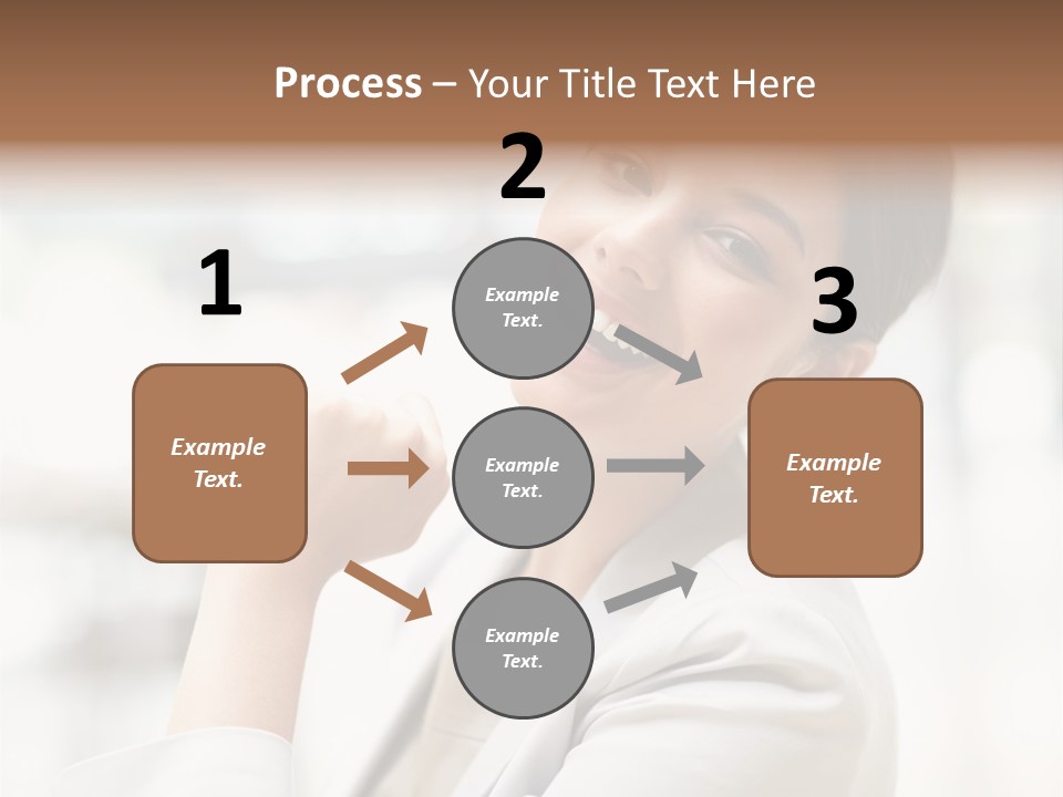 Long Elegance Girl PowerPoint Template