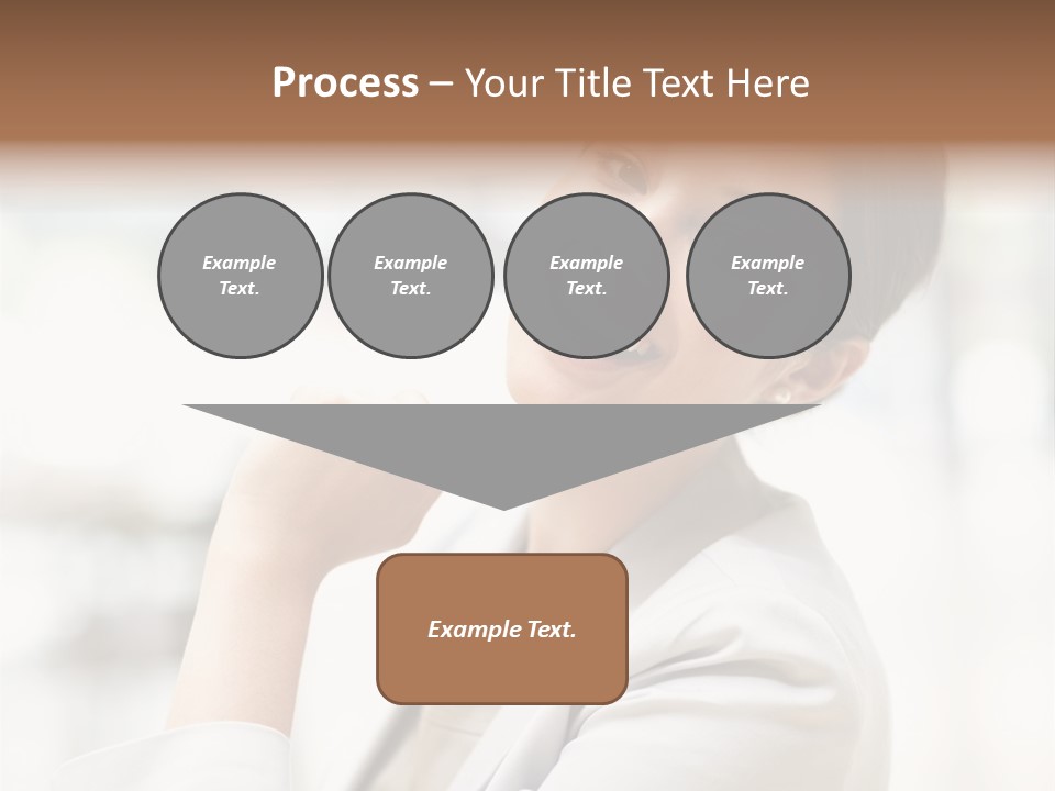 Long Elegance Girl PowerPoint Template