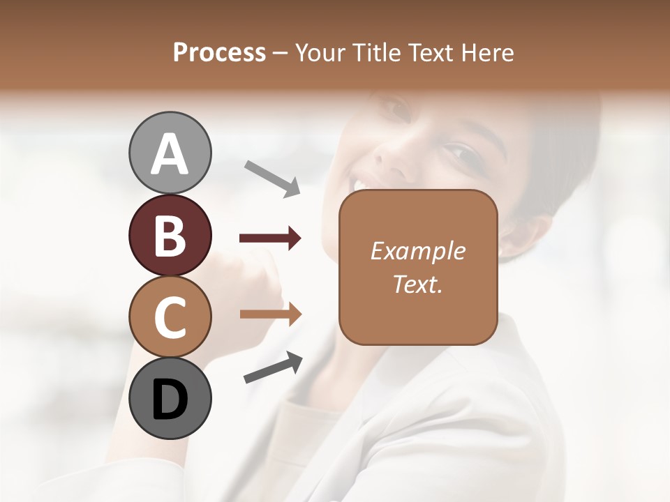 Long Elegance Girl PowerPoint Template