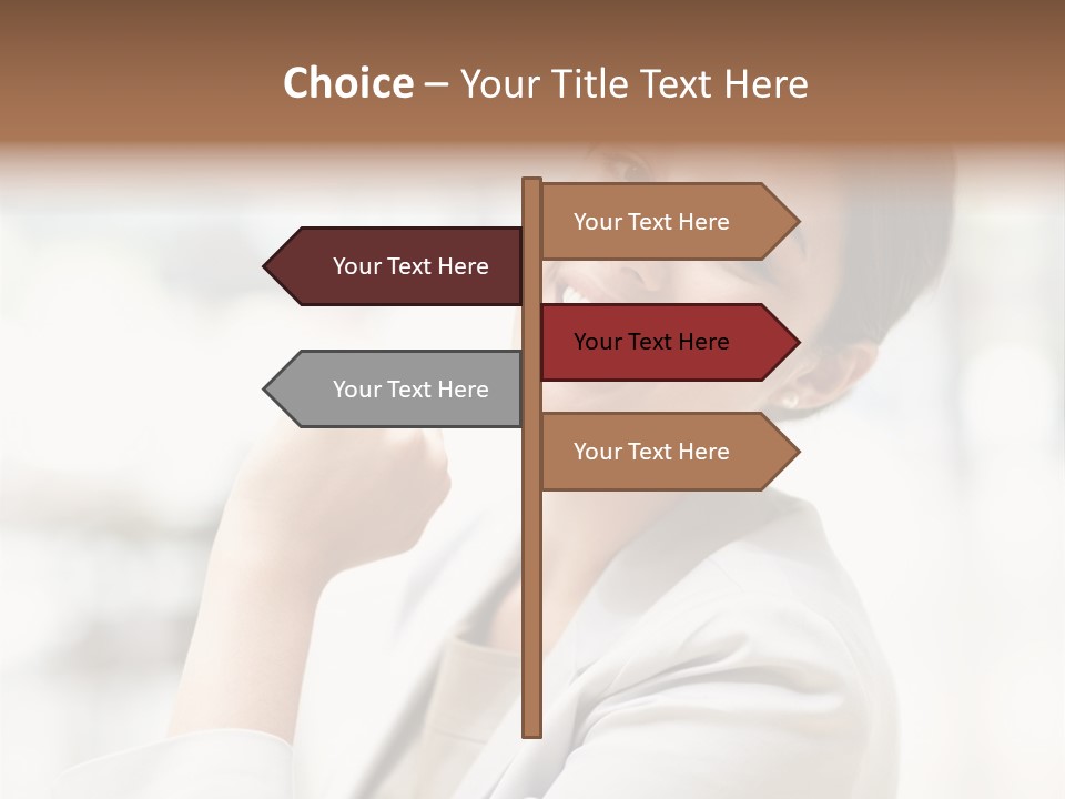 Long Elegance Girl PowerPoint Template