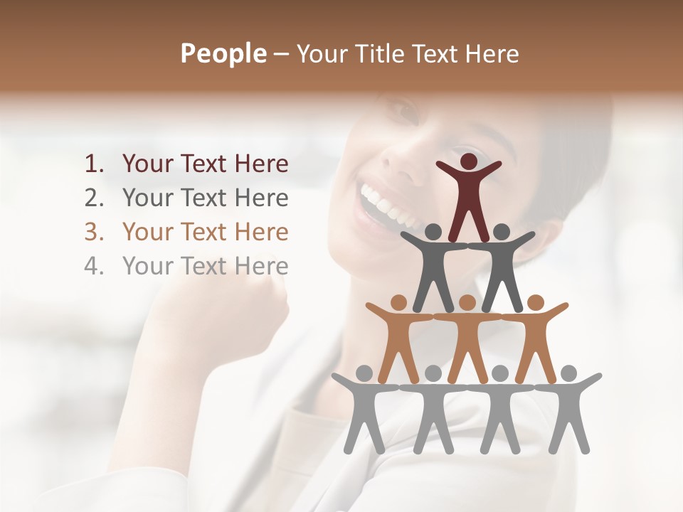 Long Elegance Girl PowerPoint Template