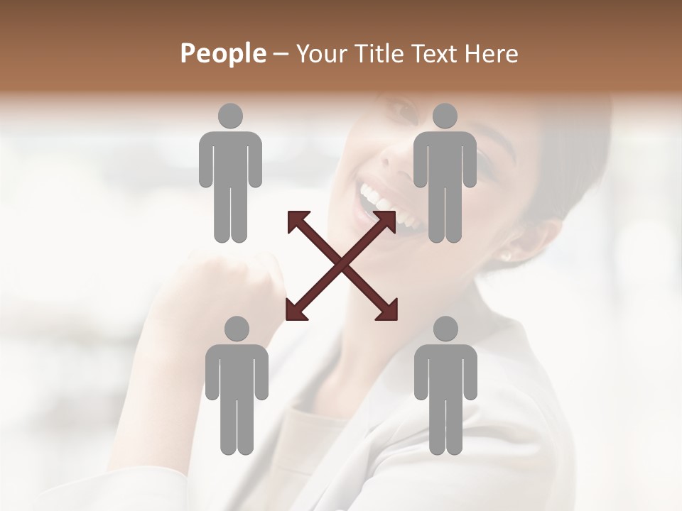 Long Elegance Girl PowerPoint Template