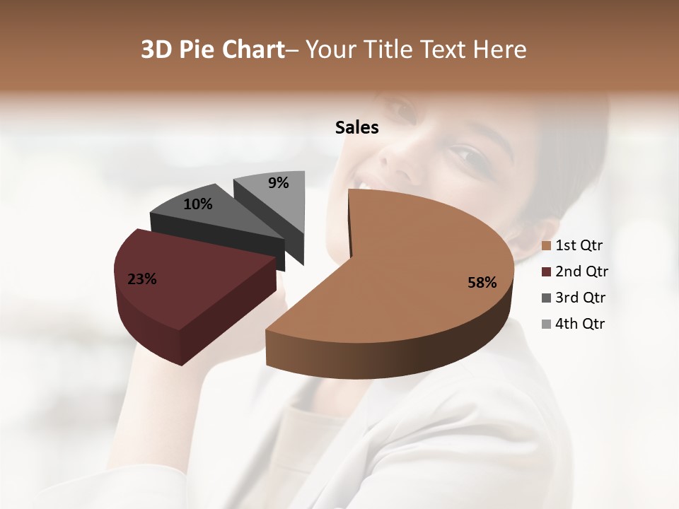 Long Elegance Girl PowerPoint Template