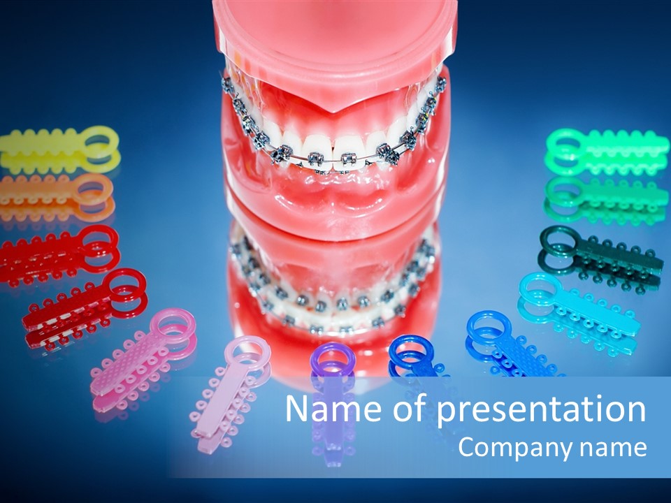 Stick Clinic Orthodontics PowerPoint Template