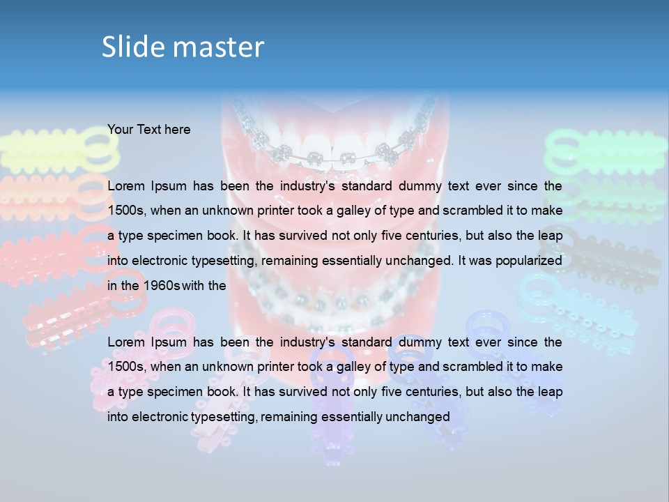 Stick Clinic Orthodontics PowerPoint Template