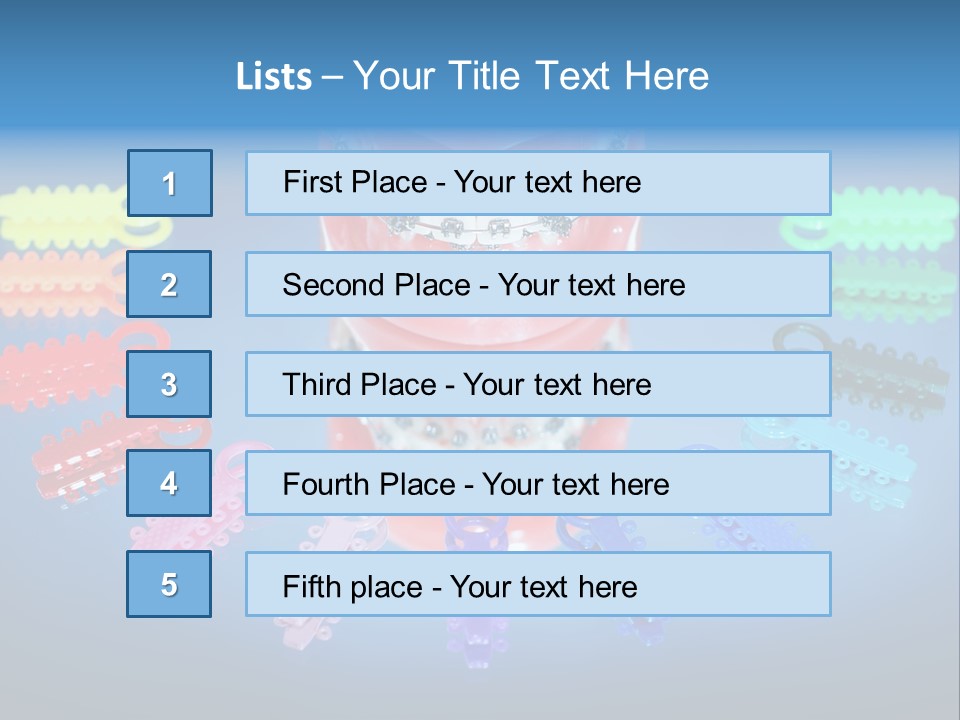 Stick Clinic Orthodontics PowerPoint Template