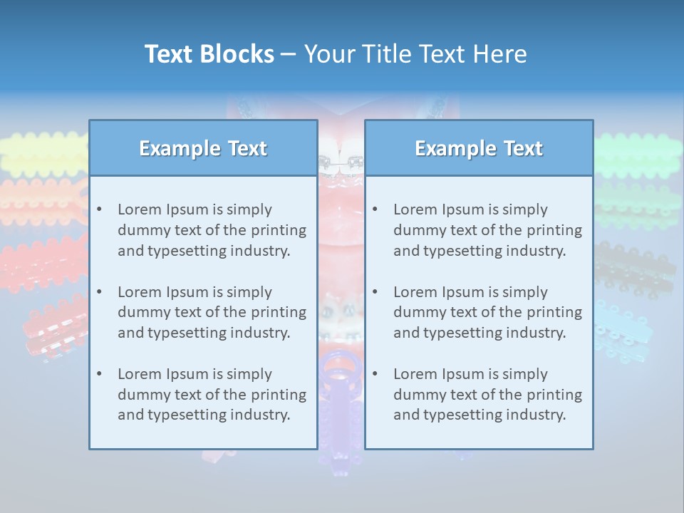 Stick Clinic Orthodontics PowerPoint Template