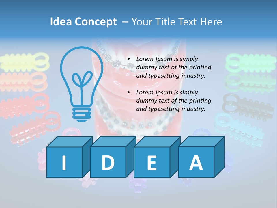 Stick Clinic Orthodontics PowerPoint Template