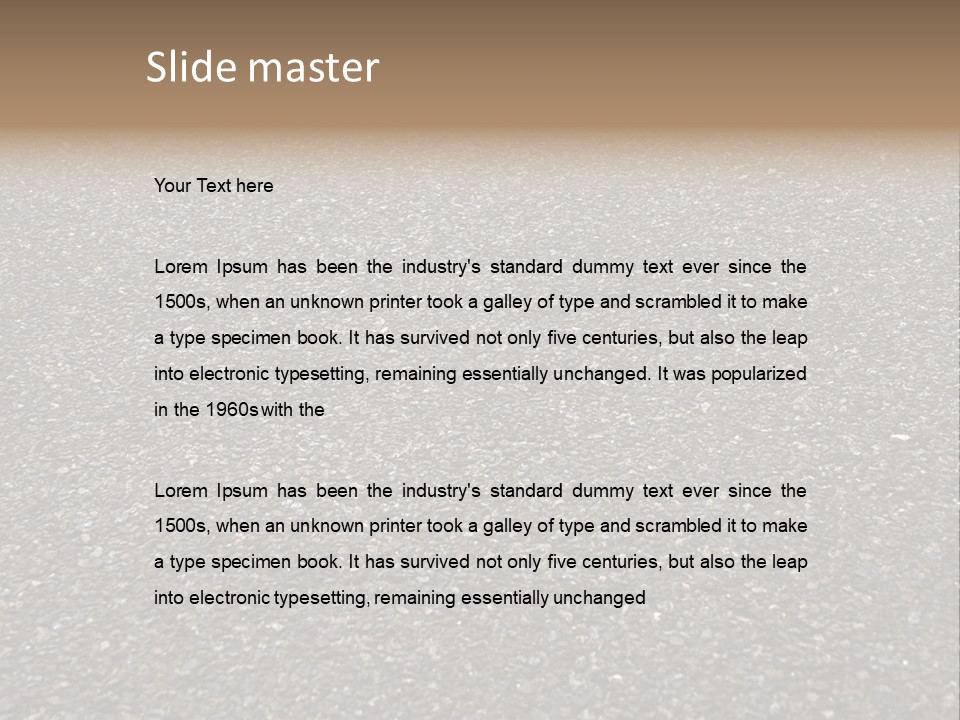 Grainy Surface Transport PowerPoint Template