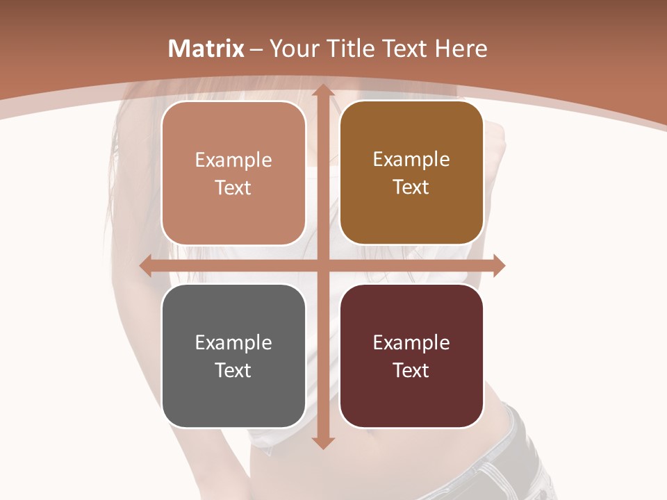 Long Elegance Girl PowerPoint Template