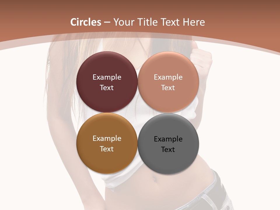 Long Elegance Girl PowerPoint Template