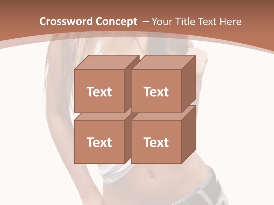 Long Elegance Girl PowerPoint Template