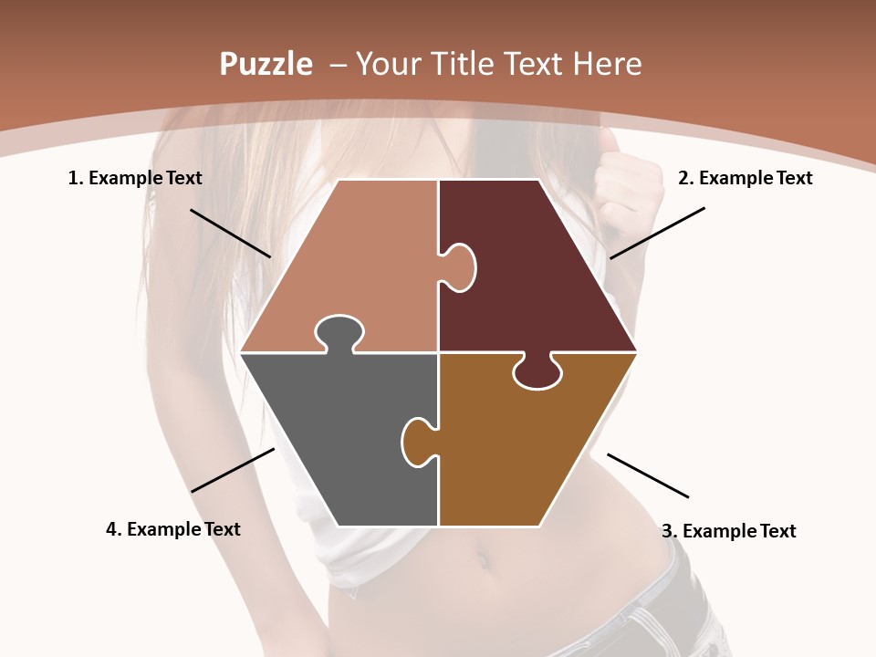 Long Elegance Girl PowerPoint Template