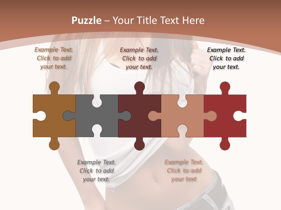 Long Elegance Girl PowerPoint Template