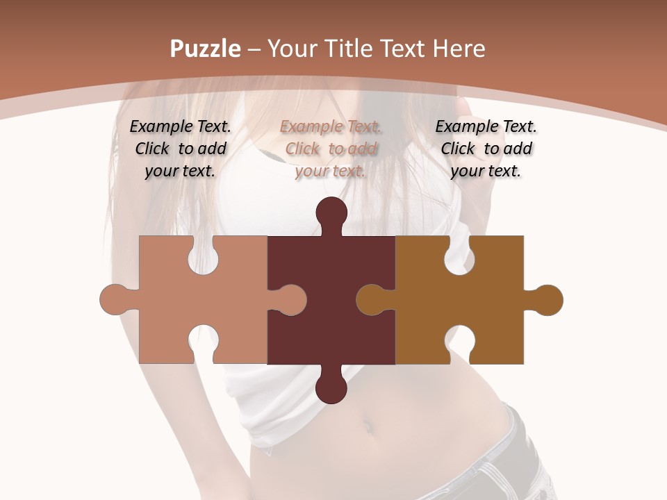 Long Elegance Girl PowerPoint Template