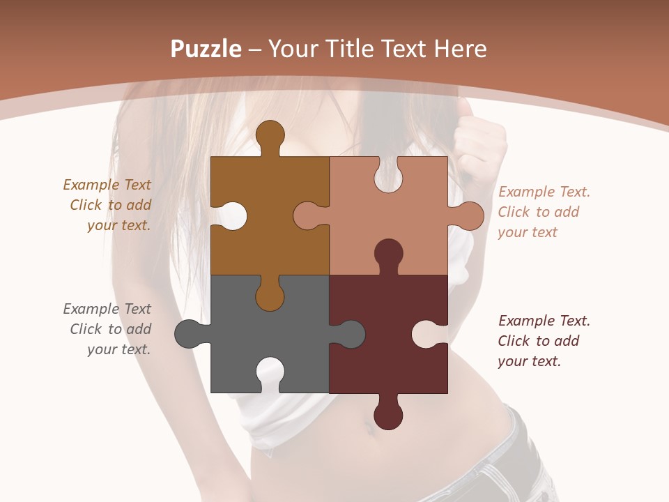 Long Elegance Girl PowerPoint Template