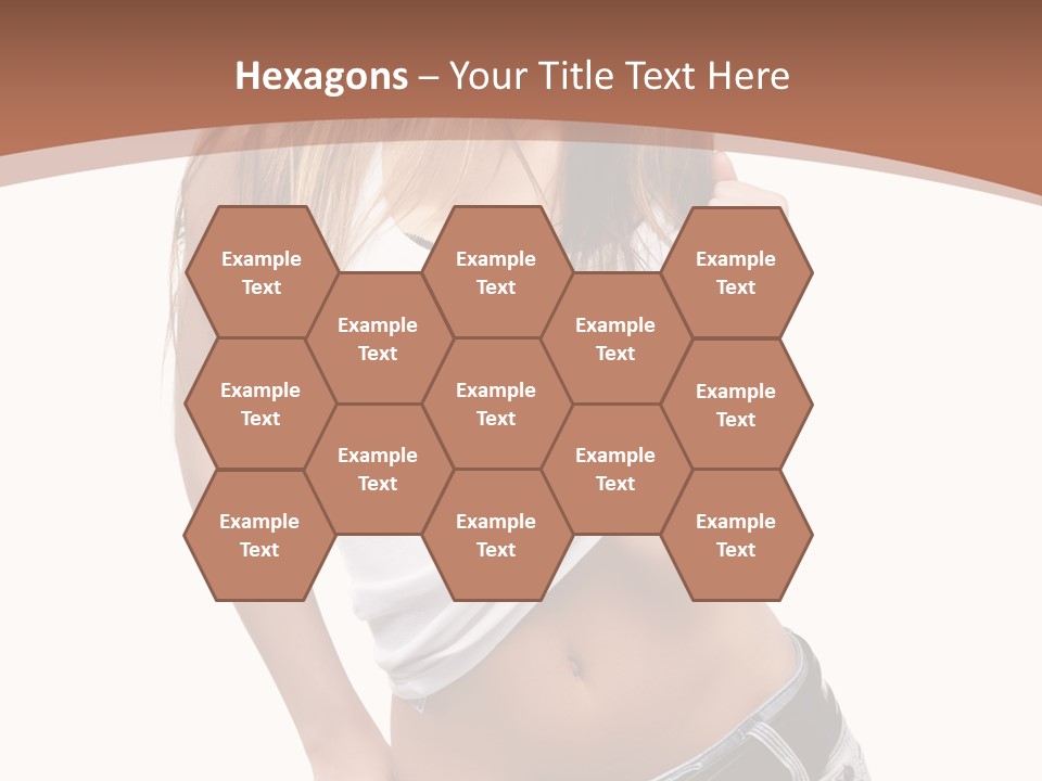 Long Elegance Girl PowerPoint Template