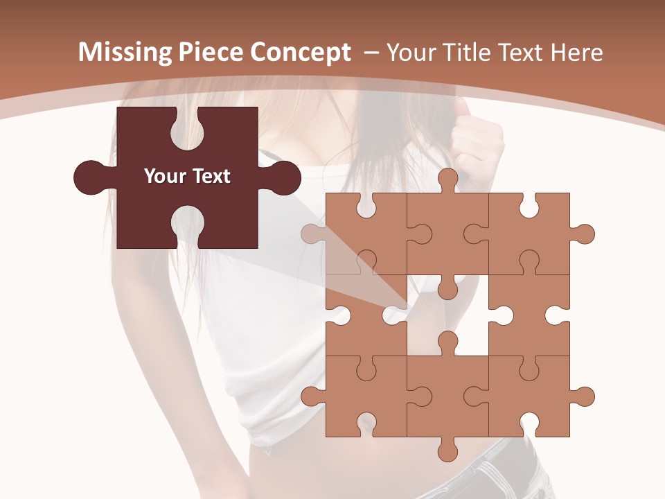 Long Elegance Girl PowerPoint Template