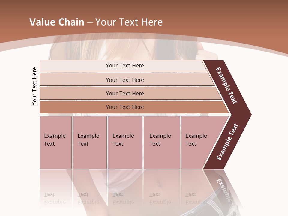 Long Elegance Girl PowerPoint Template