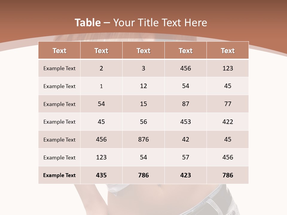 Long Elegance Girl PowerPoint Template