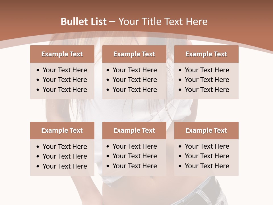 Long Elegance Girl PowerPoint Template