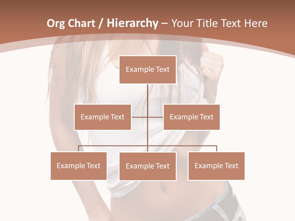 Long Elegance Girl PowerPoint Template