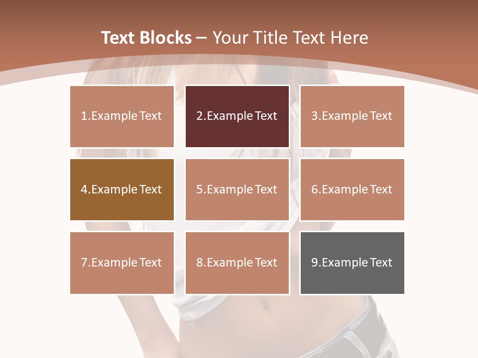 Long Elegance Girl PowerPoint Template