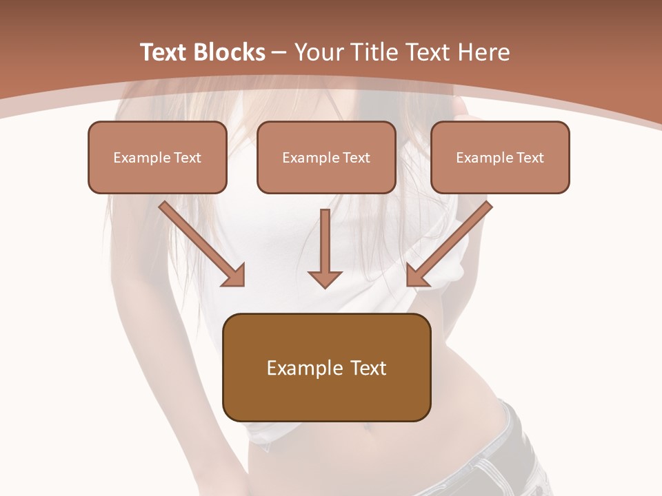 Long Elegance Girl PowerPoint Template