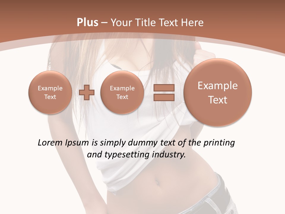 Long Elegance Girl PowerPoint Template