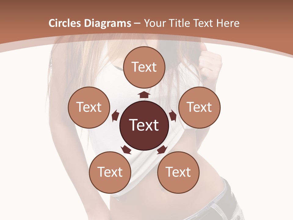 Long Elegance Girl PowerPoint Template