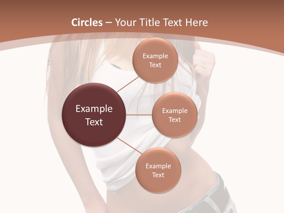 Long Elegance Girl PowerPoint Template