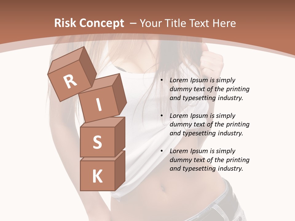 Long Elegance Girl PowerPoint Template