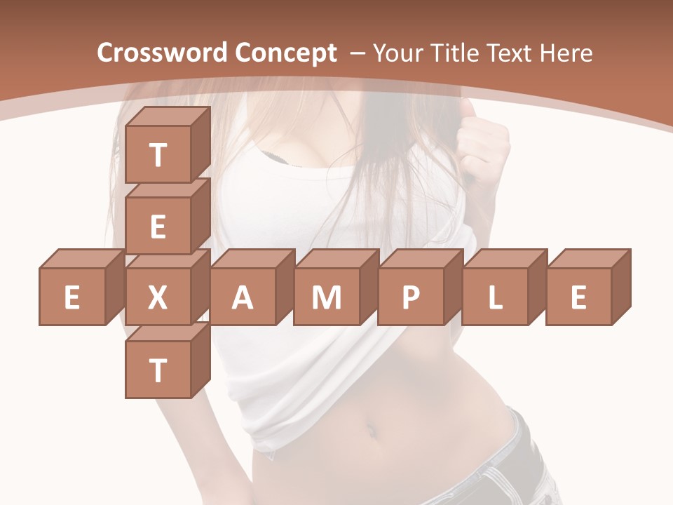 Long Elegance Girl PowerPoint Template