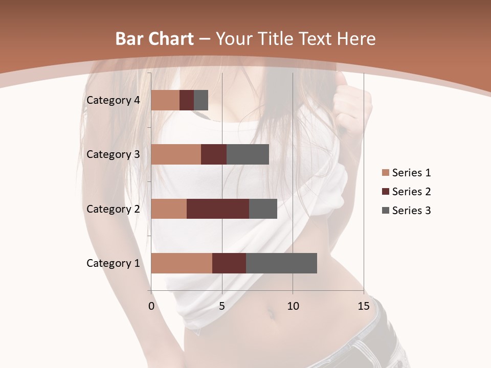 Long Elegance Girl PowerPoint Template