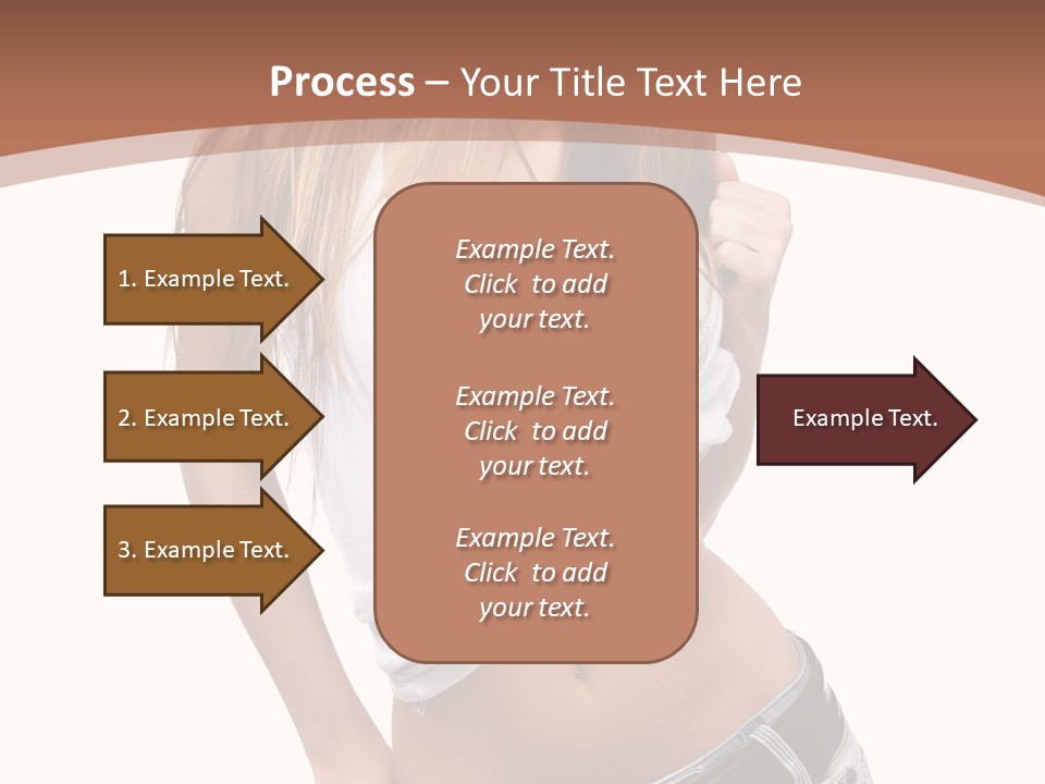 Long Elegance Girl PowerPoint Template