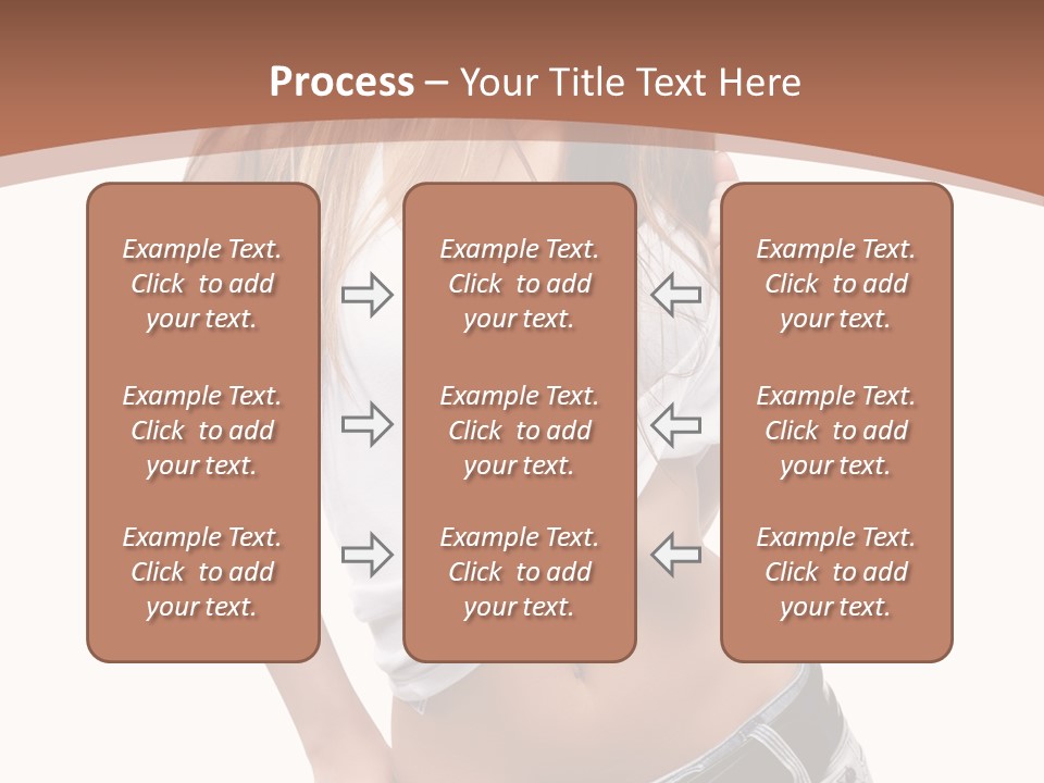 Long Elegance Girl PowerPoint Template