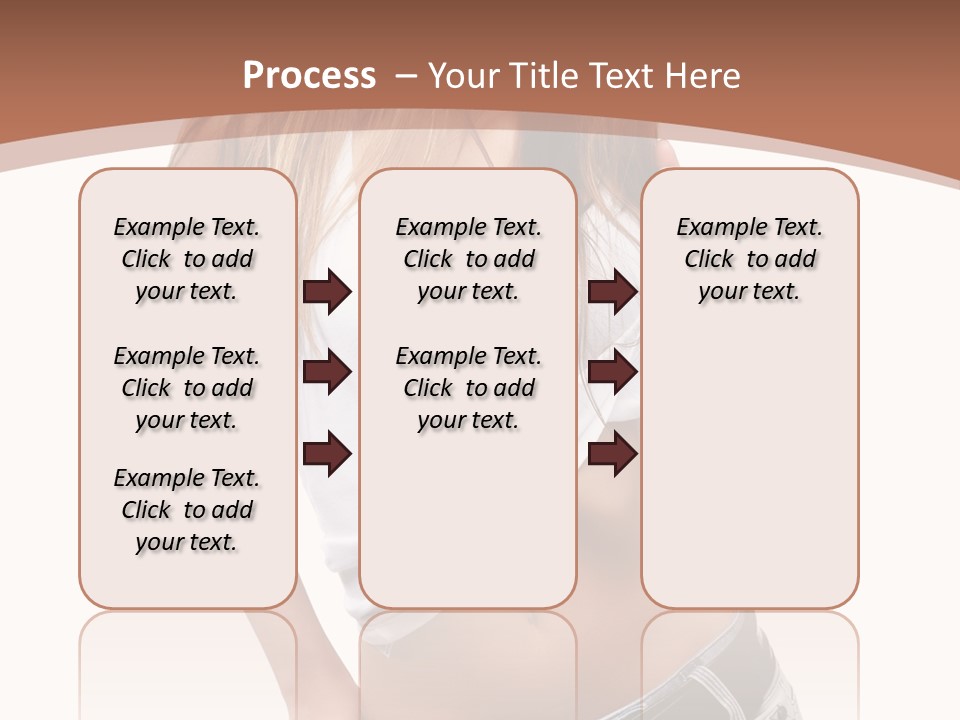 Long Elegance Girl PowerPoint Template