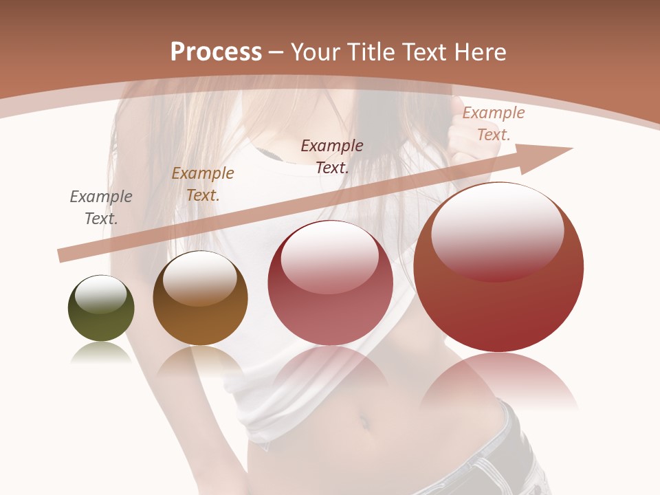 Long Elegance Girl PowerPoint Template