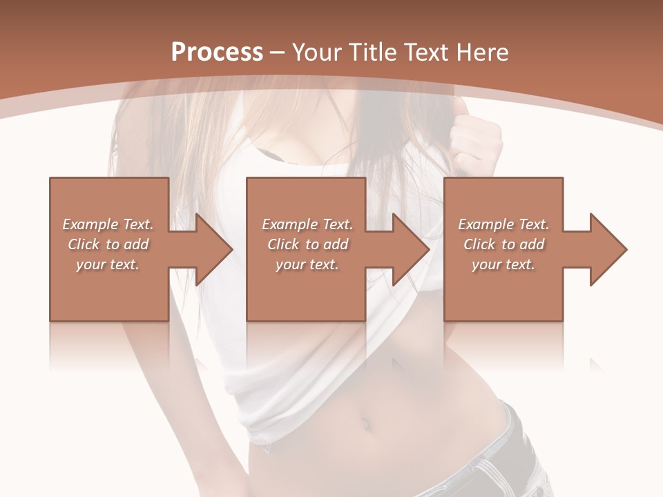 Long Elegance Girl PowerPoint Template