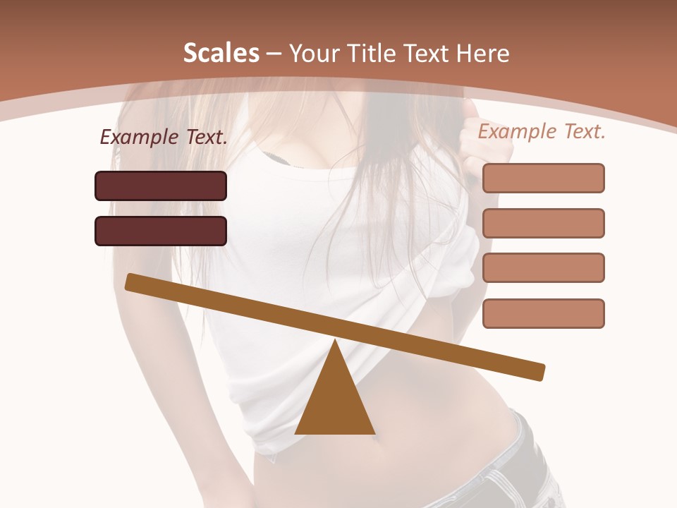 Long Elegance Girl PowerPoint Template