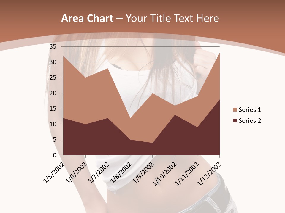 Long Elegance Girl PowerPoint Template