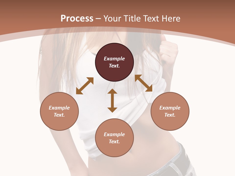 Long Elegance Girl PowerPoint Template