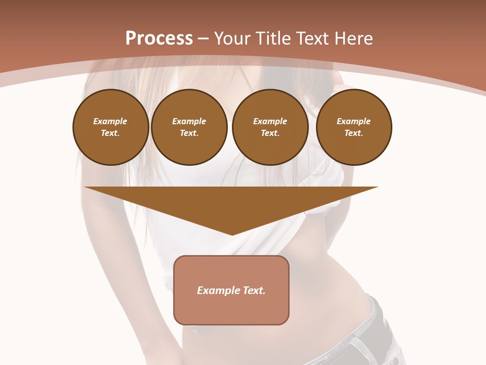 Long Elegance Girl PowerPoint Template