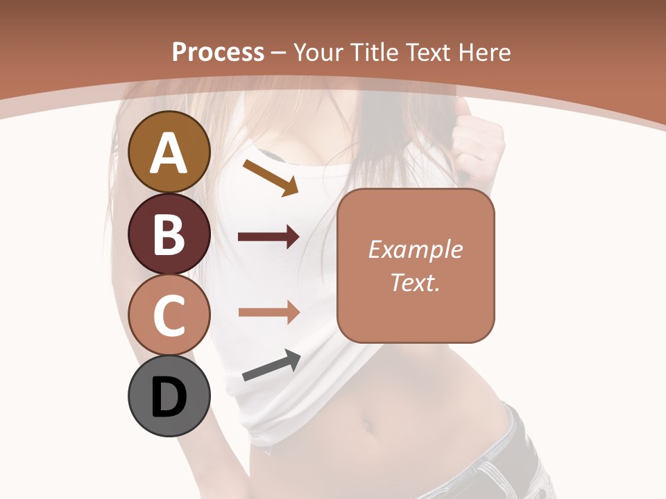 Long Elegance Girl PowerPoint Template